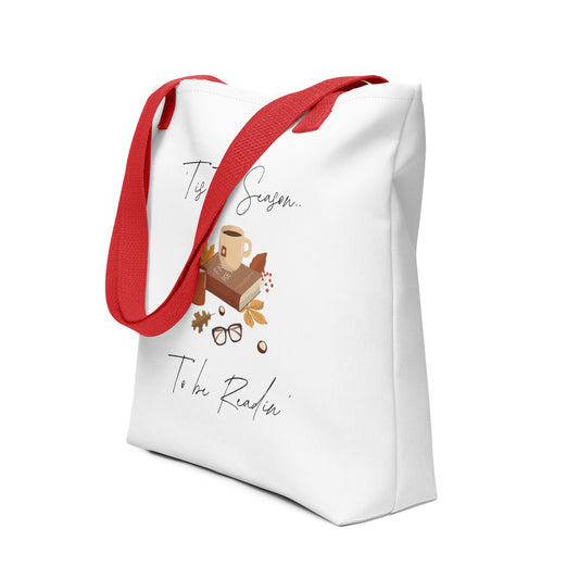 Tis the Season to be Readin' Tote bag