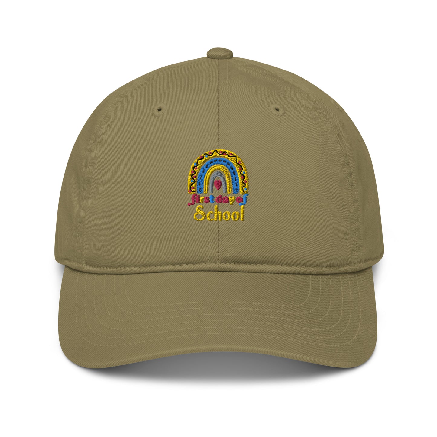 First Day of School Organic dad hat