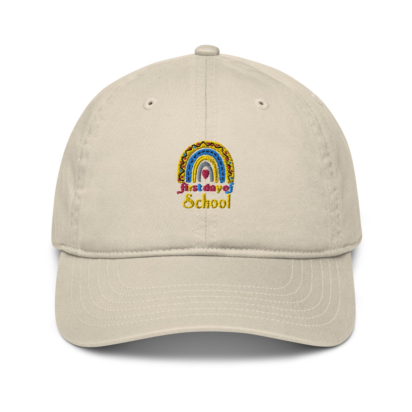 First Day of School Organic dad hat