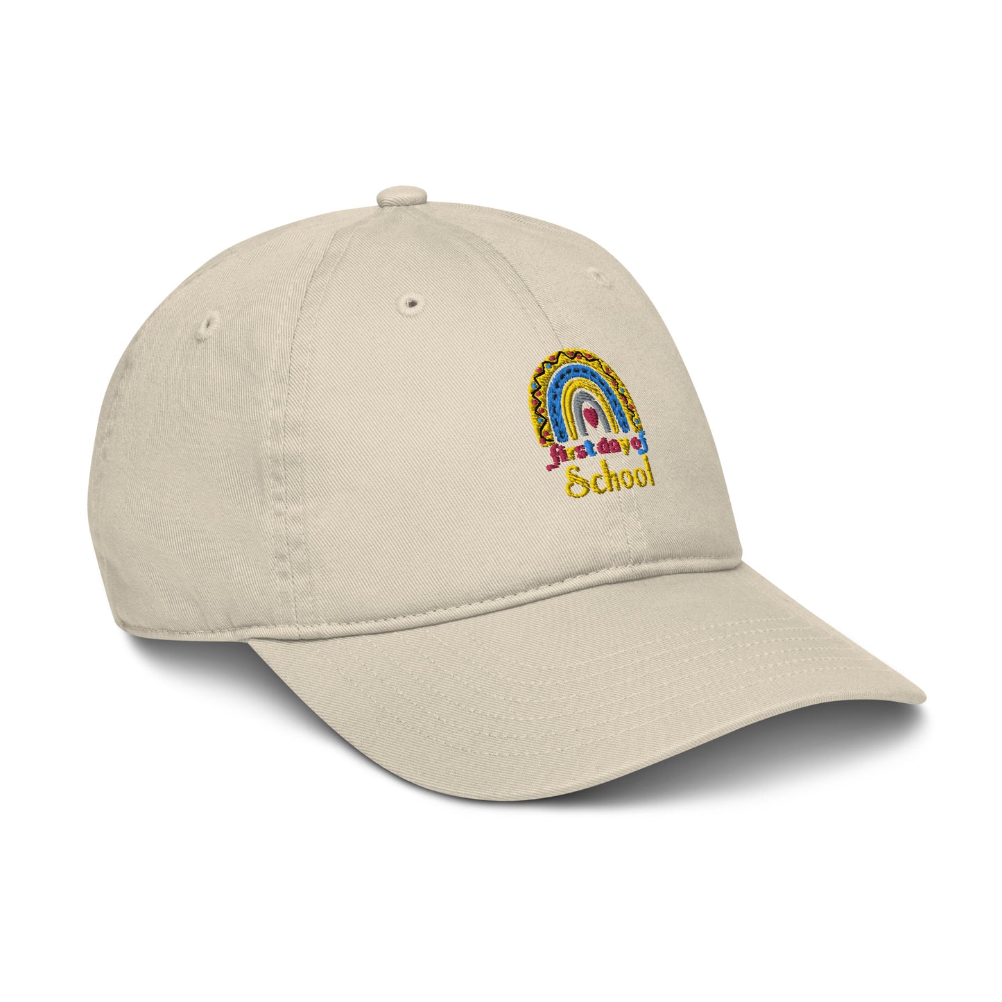 First Day of School Organic dad hat