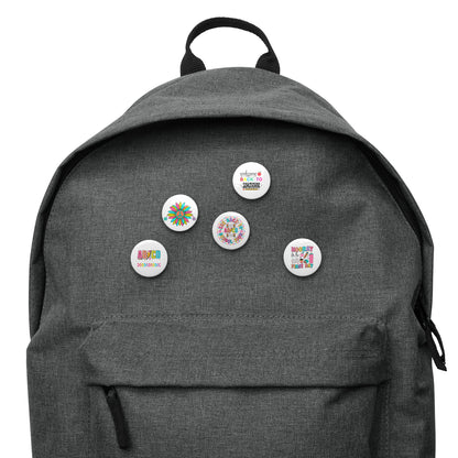 Back to School Set of pin buttons