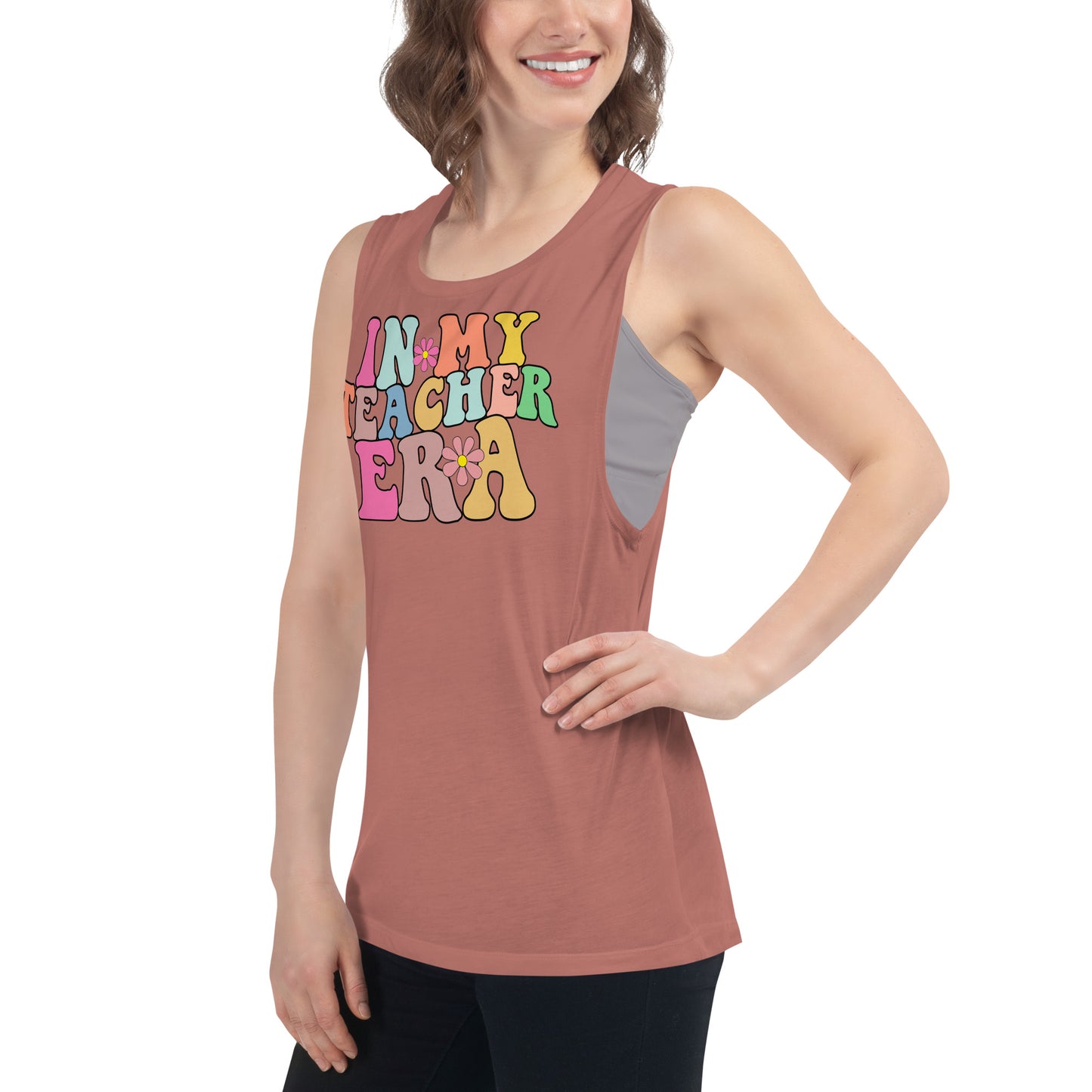 In My Teacher Era Ladies’ Muscle Tank