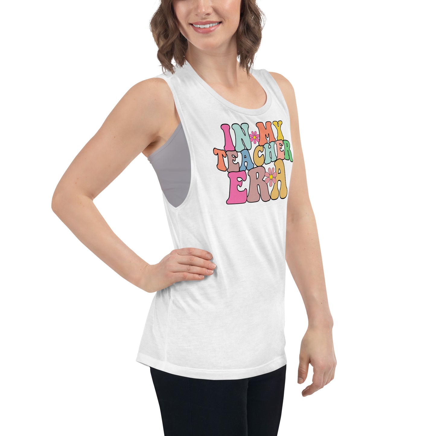 In My Teacher Era Ladies’ Muscle Tank